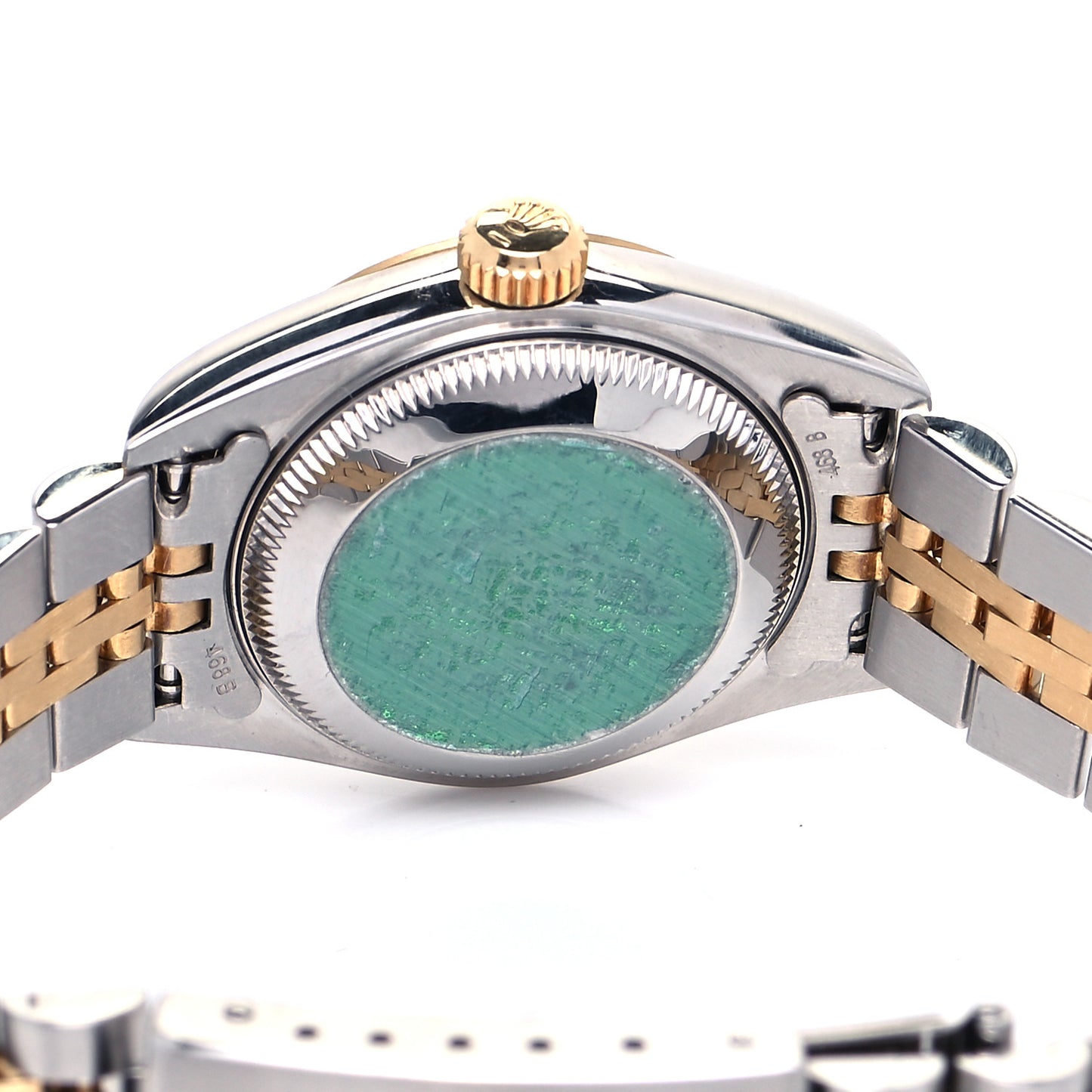 Stainless Steel 18K Yellow Gold Diamond 26mm Oyster Perpetual Datejust Watch White 79173