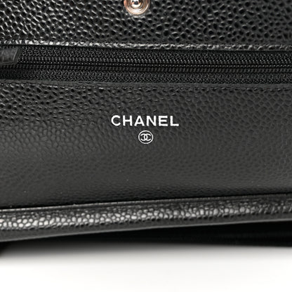 Chanel Caviar Quilted Wallet On Chain WOC Black 6 of 9