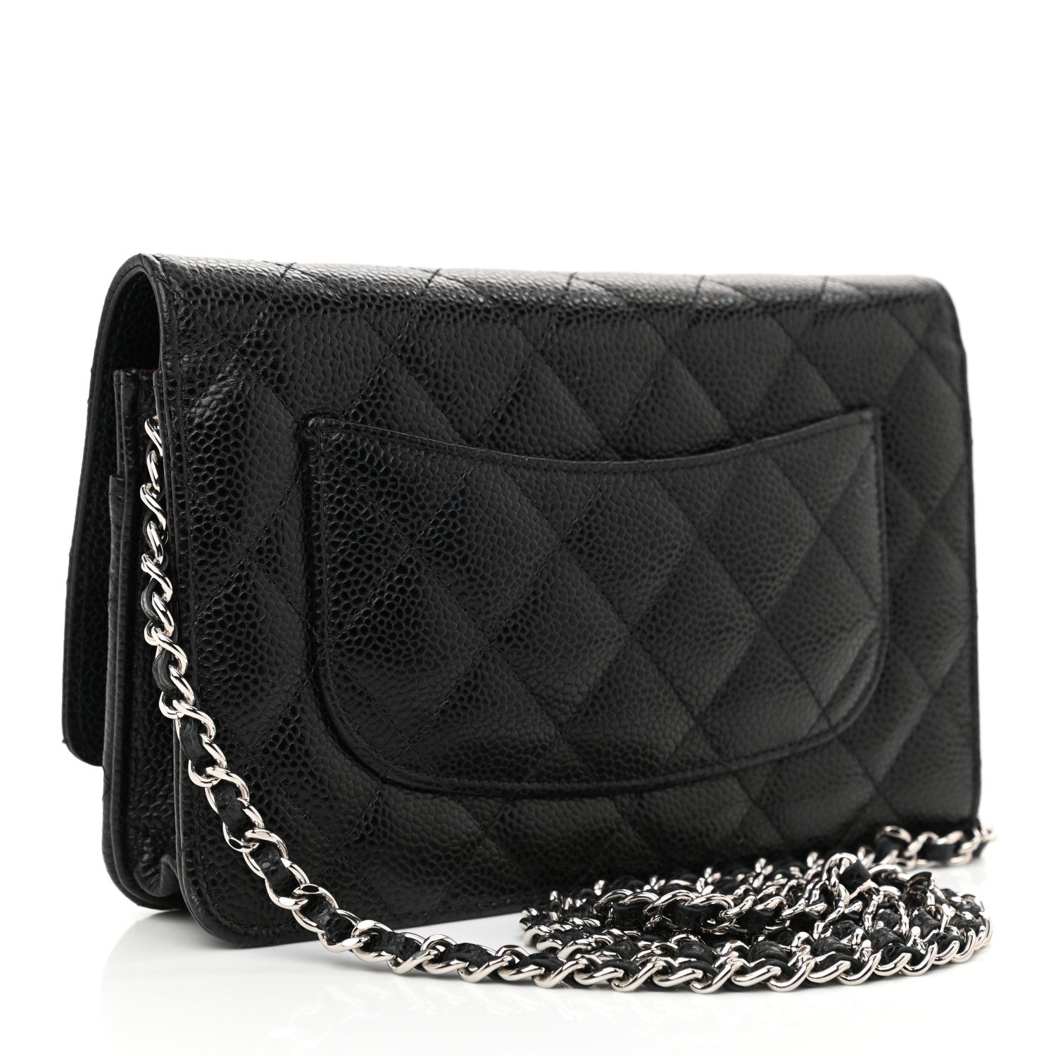 Chanel Caviar Quilted Wallet On Chain WOC Black 3 of 11