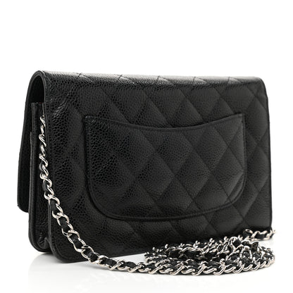 Chanel Caviar Quilted Wallet On Chain WOC Black 3 of 11