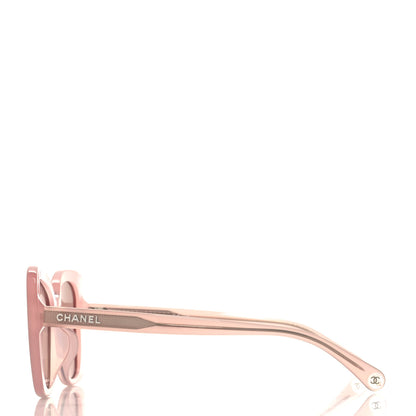 Chanel Acetate Rectangle Sunglasses 5504 Light Pink 3 of 6