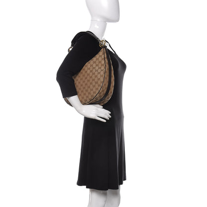 Gucci Monogram Medium GG Twins Hobo Dark Brown 2 of 13