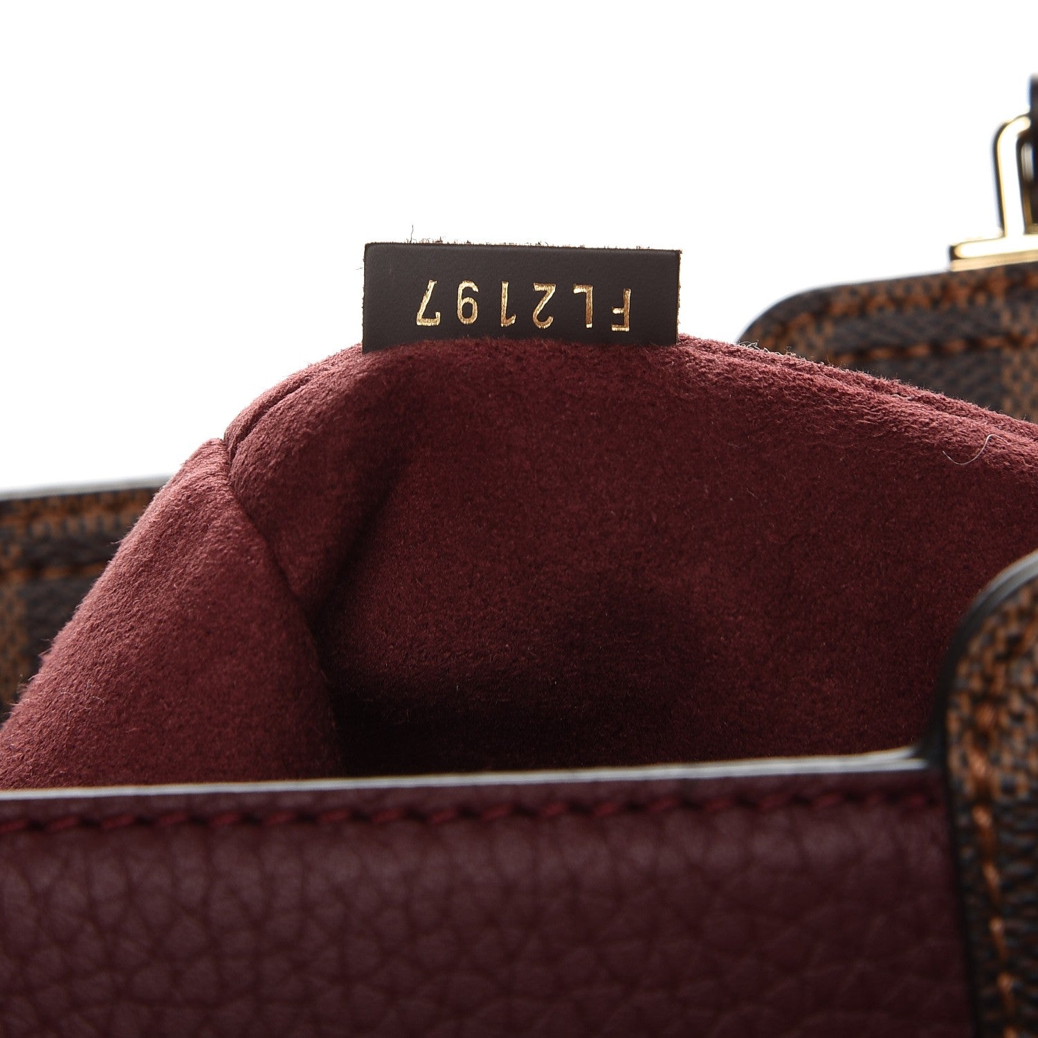 Louis Vuitton Damier Ebene Taurillon Jersey Bordeaux 8 of 9