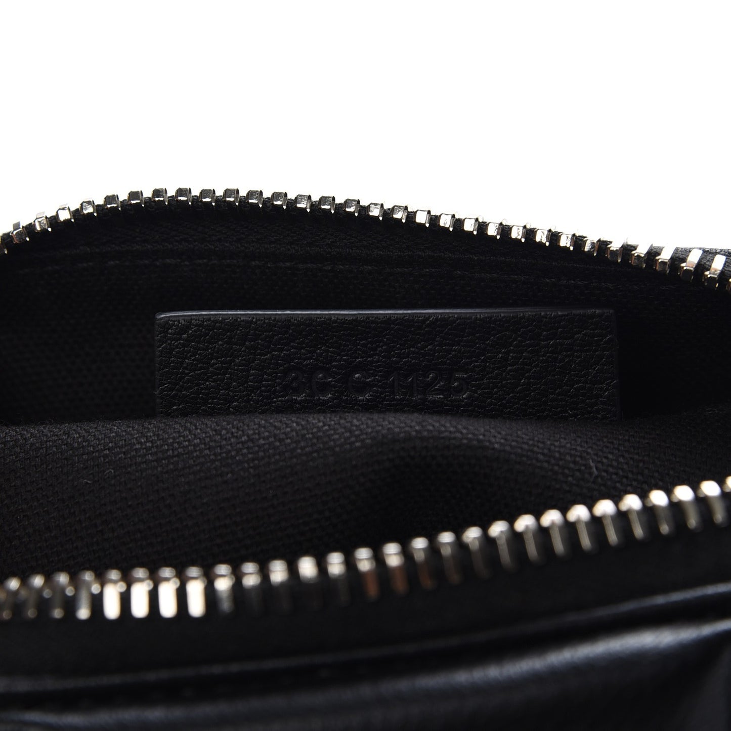 Sugar Goatskin Small Antigona Beauty Wristlet Black