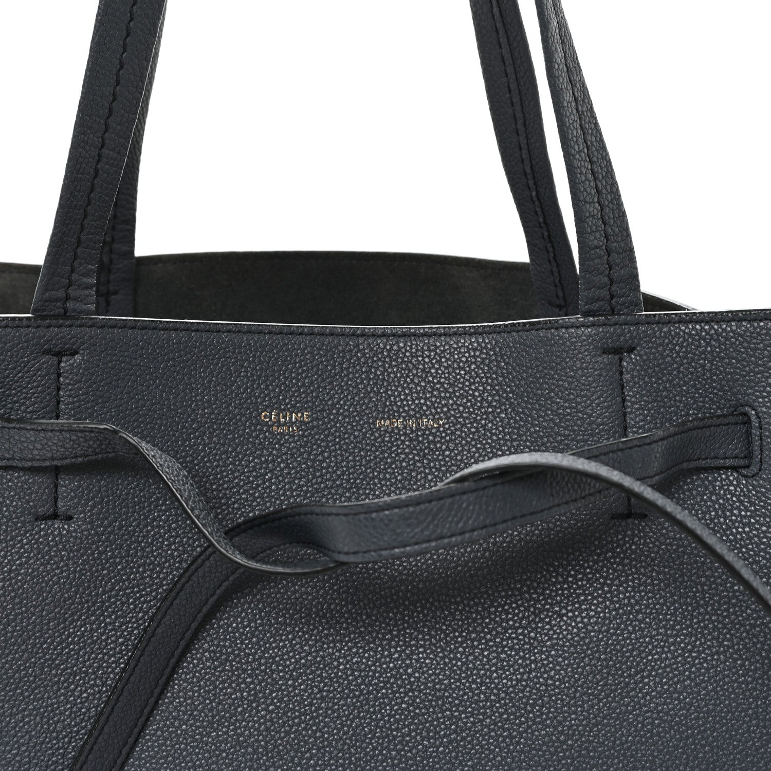 Celine Soft Grained Calfskin Medium Belt Cabas Phantom Dark Sea 7 of 11