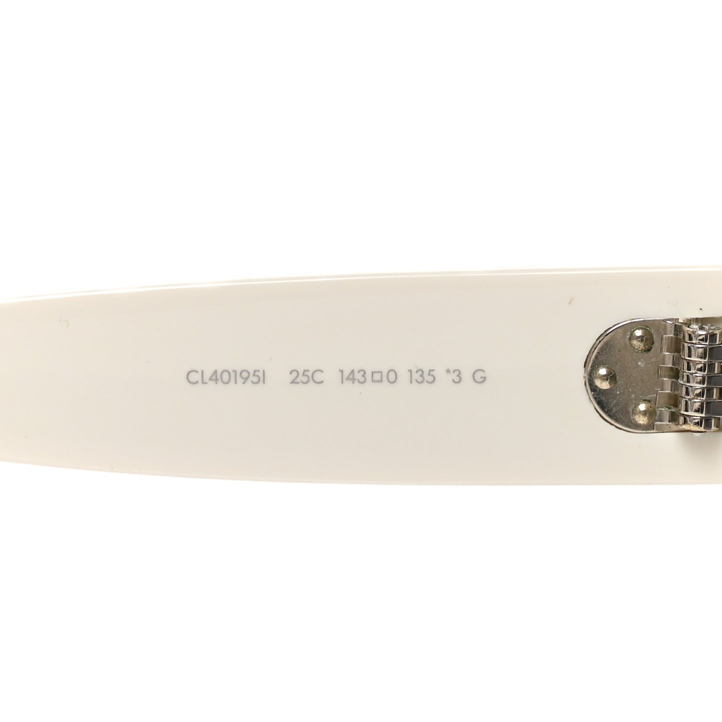 Acetate Mirror Shield Sunglasses CL401951 White