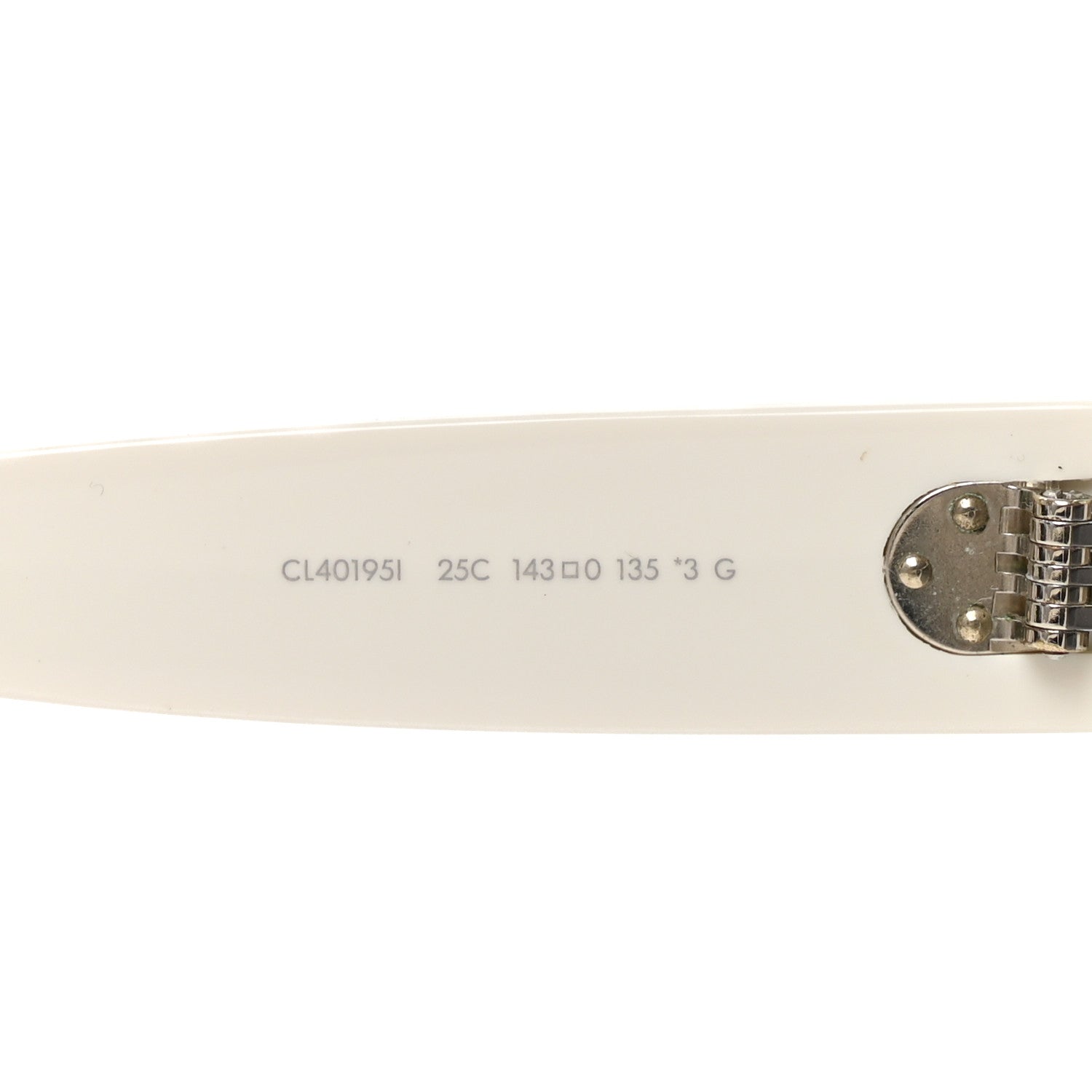 Celine Acetate Mirror Shield Sunglasses CL401951 White 6 of 7