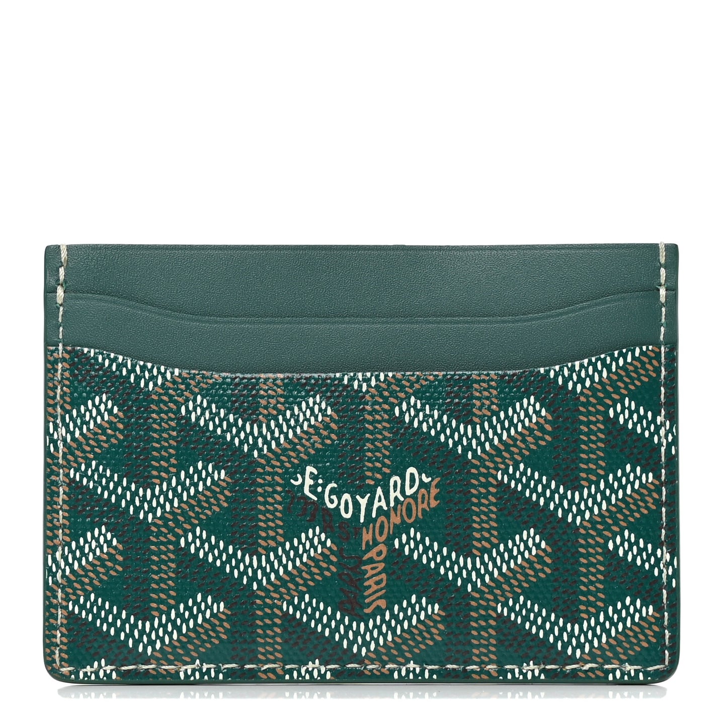Goyardine Saint Sulpice Card Holder Green