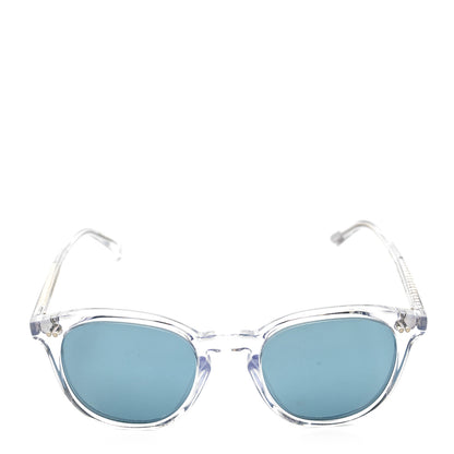 Oliver Peoples Acetate Desmon Round Sunglasses Transparent Crystal Teal Polar 2 of 8