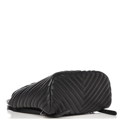 Chanel Calfskin Chevron Quilted Large Urban Spirit Backpack Black 4 of 8