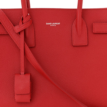 Saint Laurent Grained Calfskin Baby Sac De Jour Red 7 of 13