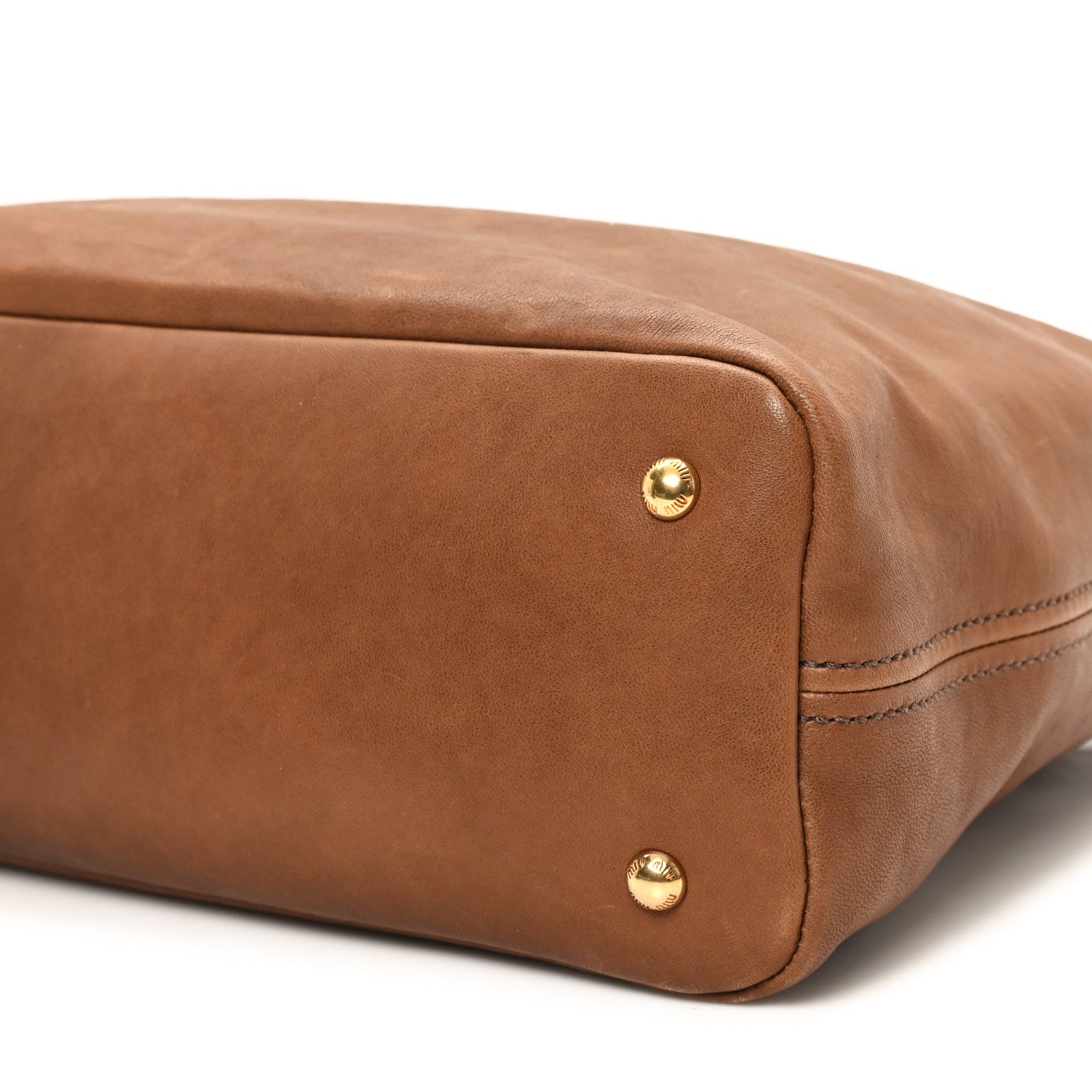 Miu Miu Nappa Medium Aventure Bag Rovere 10 of 10