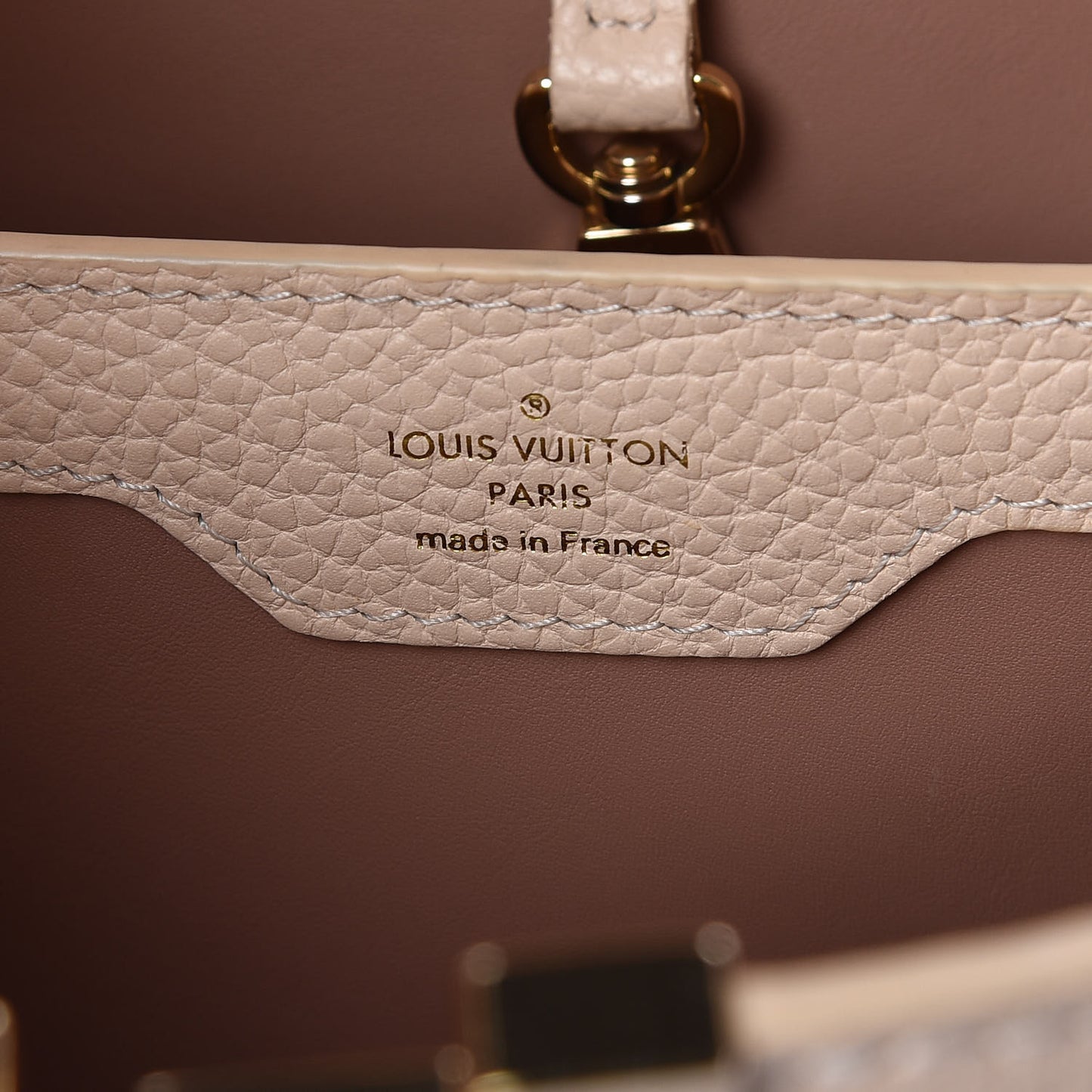 Taurillon Gradient Capucines PM Cloudy Creme