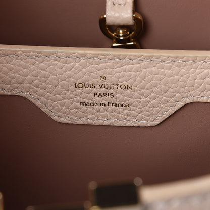 Louis Vuitton Taurillon Gradient Capucines PM Cloudy Creme 7 of 10