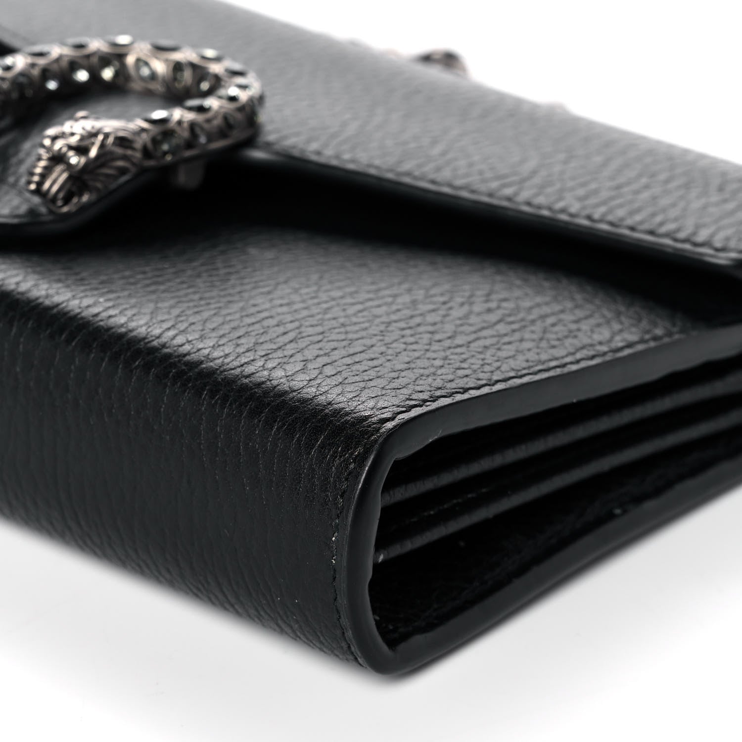 Gucci Calfskin Mini Dionysus Chain Wallet Black 9 of 12