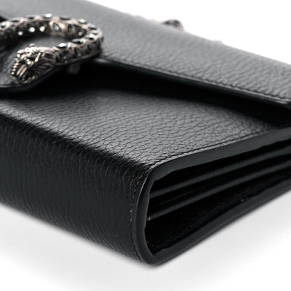 Gucci Calfskin Mini Dionysus Chain Wallet Black 9 of 12