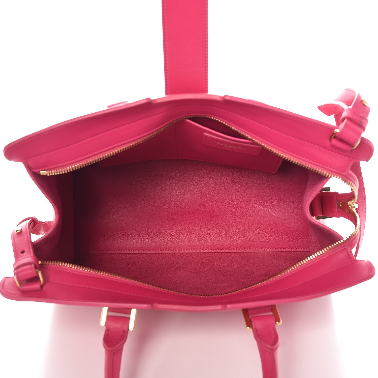Saint Laurent Smooth Calfskin Small Monogram Cabas Bubblegum 5 of 10