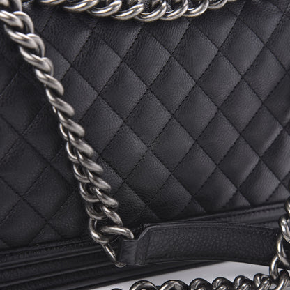 Chanel Calfskin Quilted Medium Boy Flap Black 10 of 12