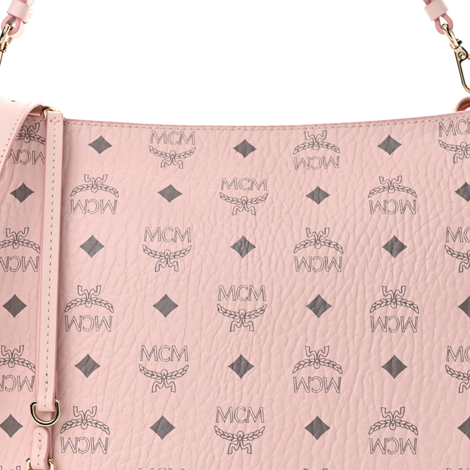 MCM Visetos Medium Aren Hobo Powder Pink 8 of 10