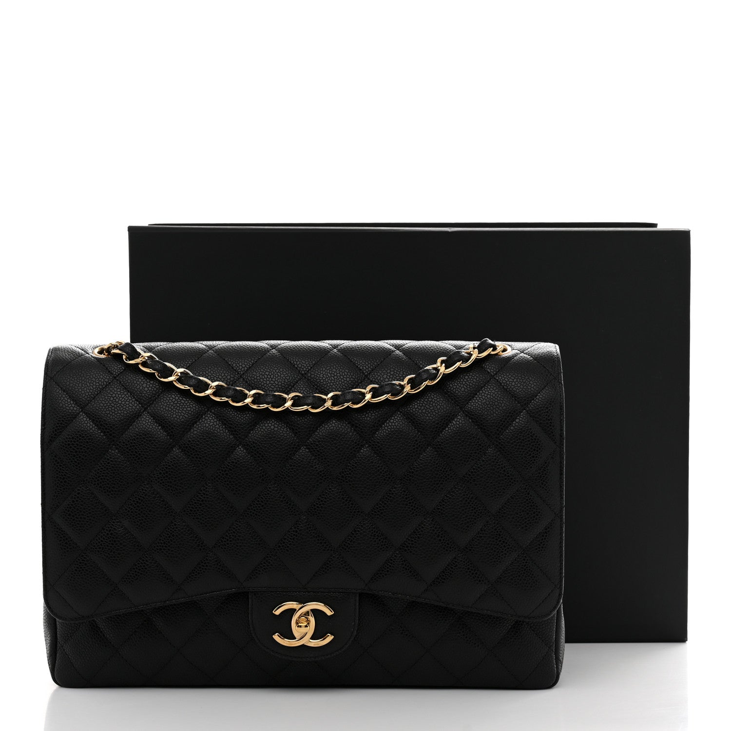 Chanel Caviar Quilted Maxi Double Flap Black 12 of 12