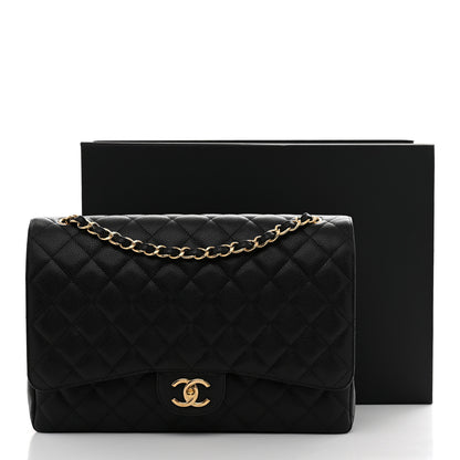 Chanel Caviar Quilted Maxi Double Flap Black 12 of 12