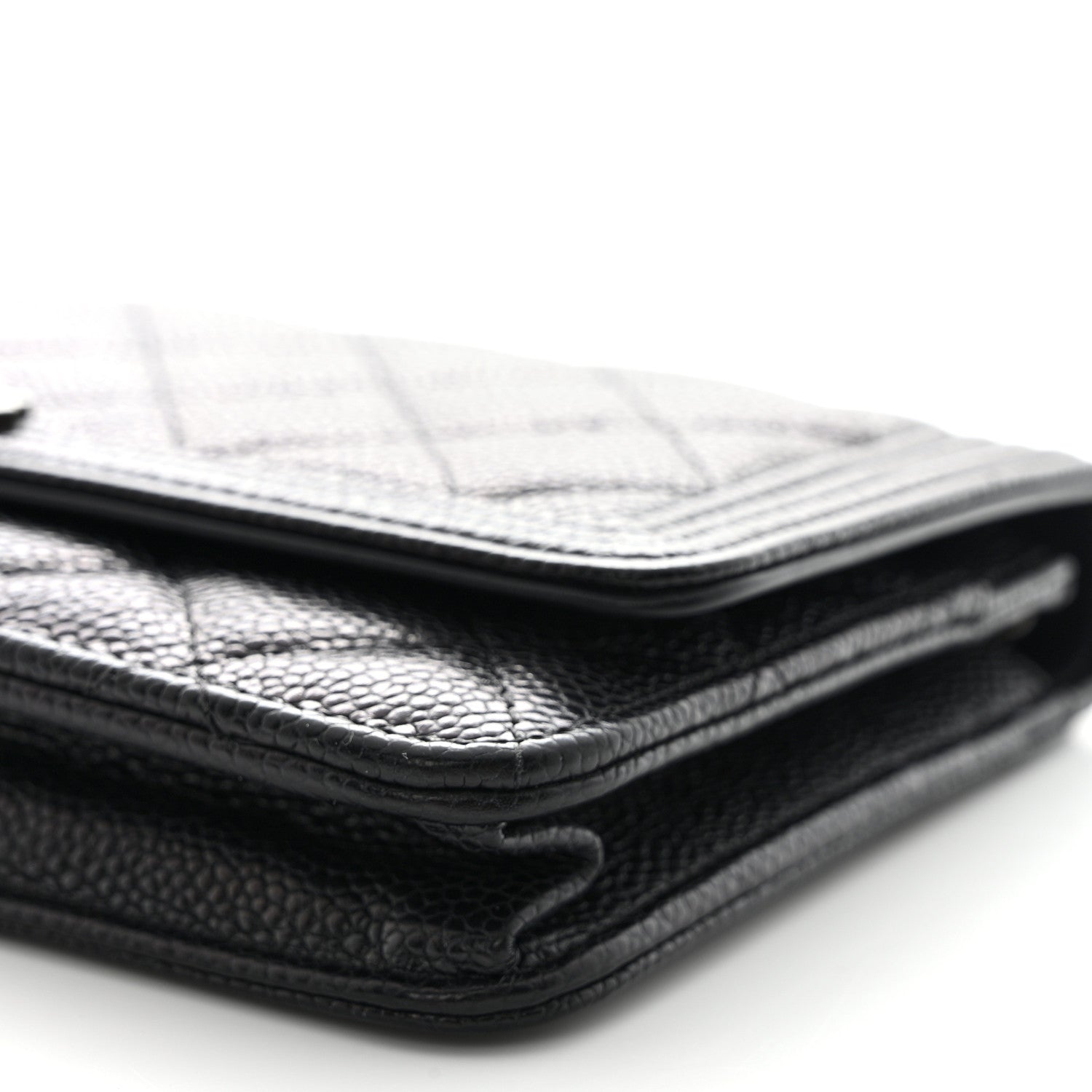 Chanel Caviar Quilted Boy Wallet On Chain WOC Black 11 of 14