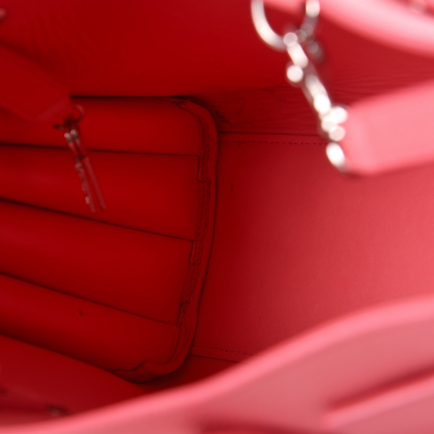 Grained Calfskin Baby Sac De Jour Rose Clair