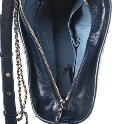 Chanel Tweed Calfskin Medium Gabrielle Hobo Blue 5 of 11