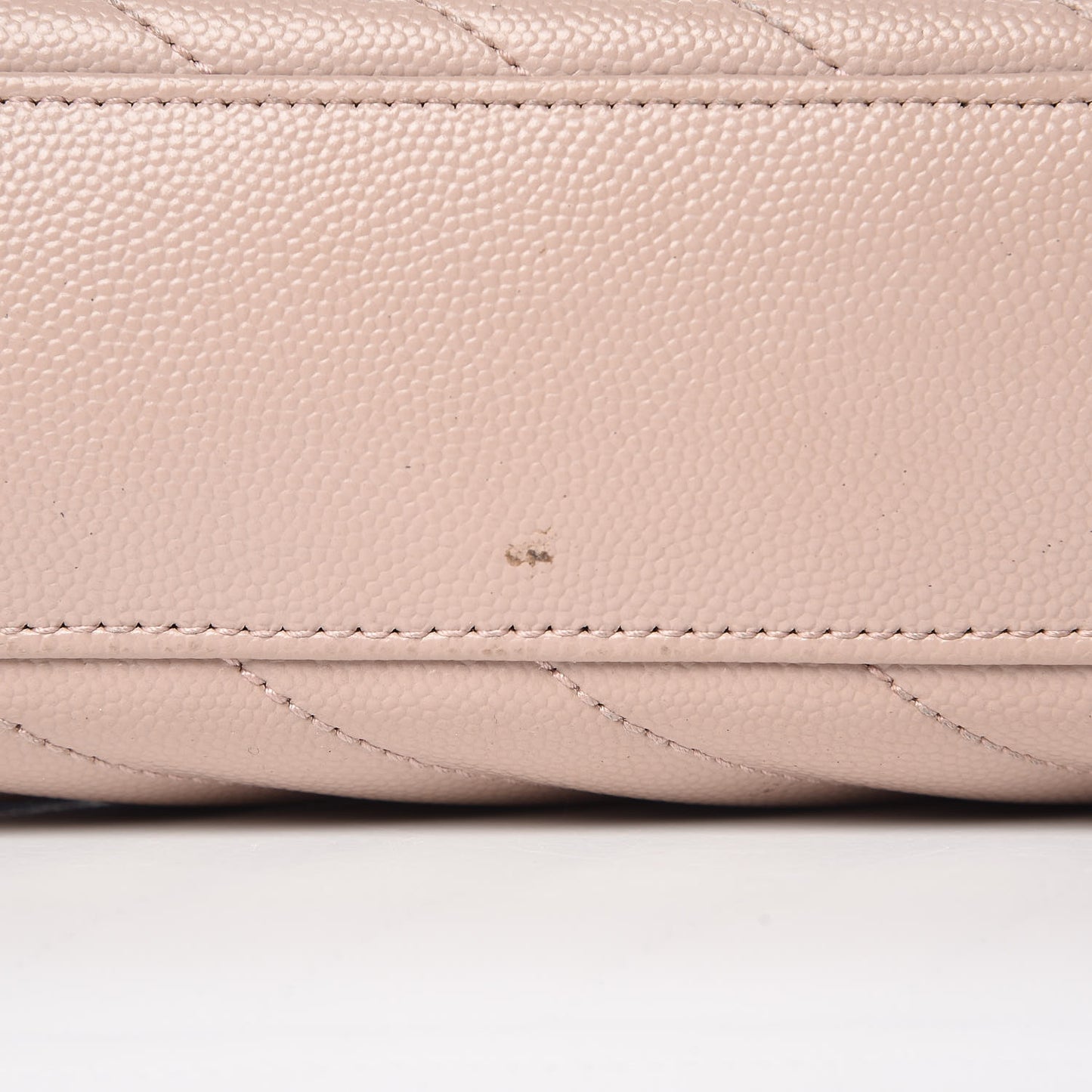 Grain De Poudre Matelasse Chevron Large Monogram Satchel Rose Antic