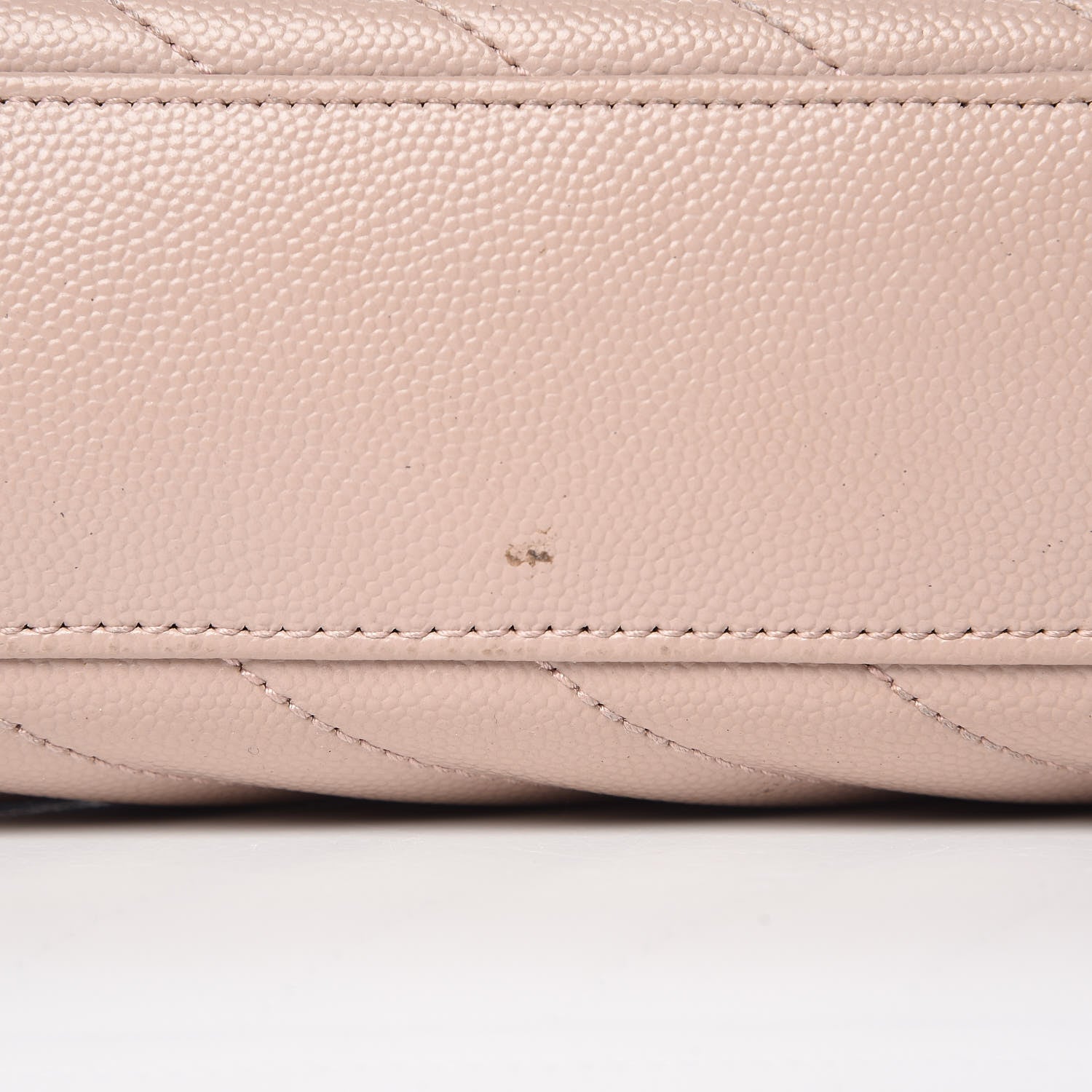 Saint Laurent Grain De Poudre Matelasse Chevron Large Monogram Satchel Rose Antic 11 of 20