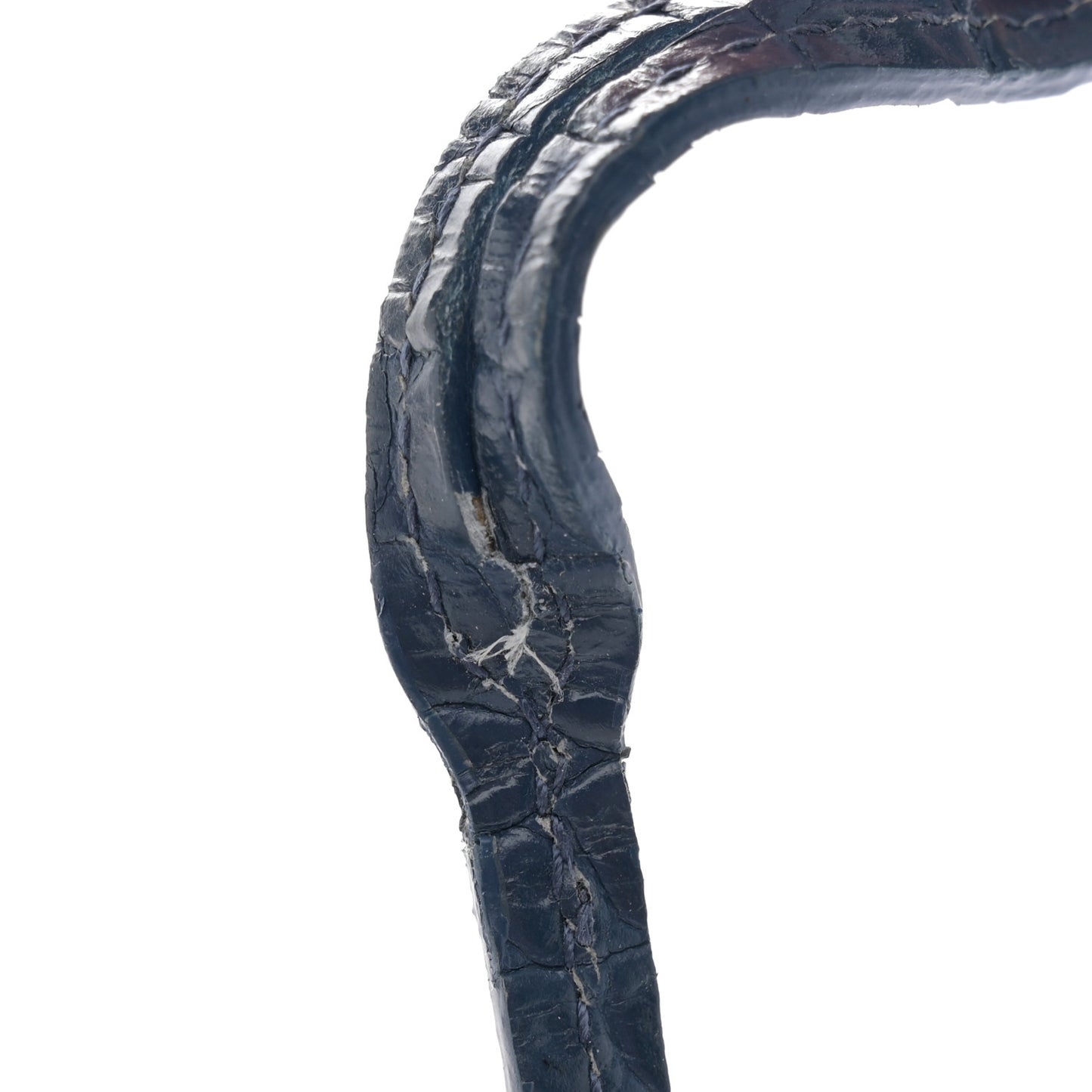 Calfskin Crocodile Embossed Medium Monogram Sunset Navy