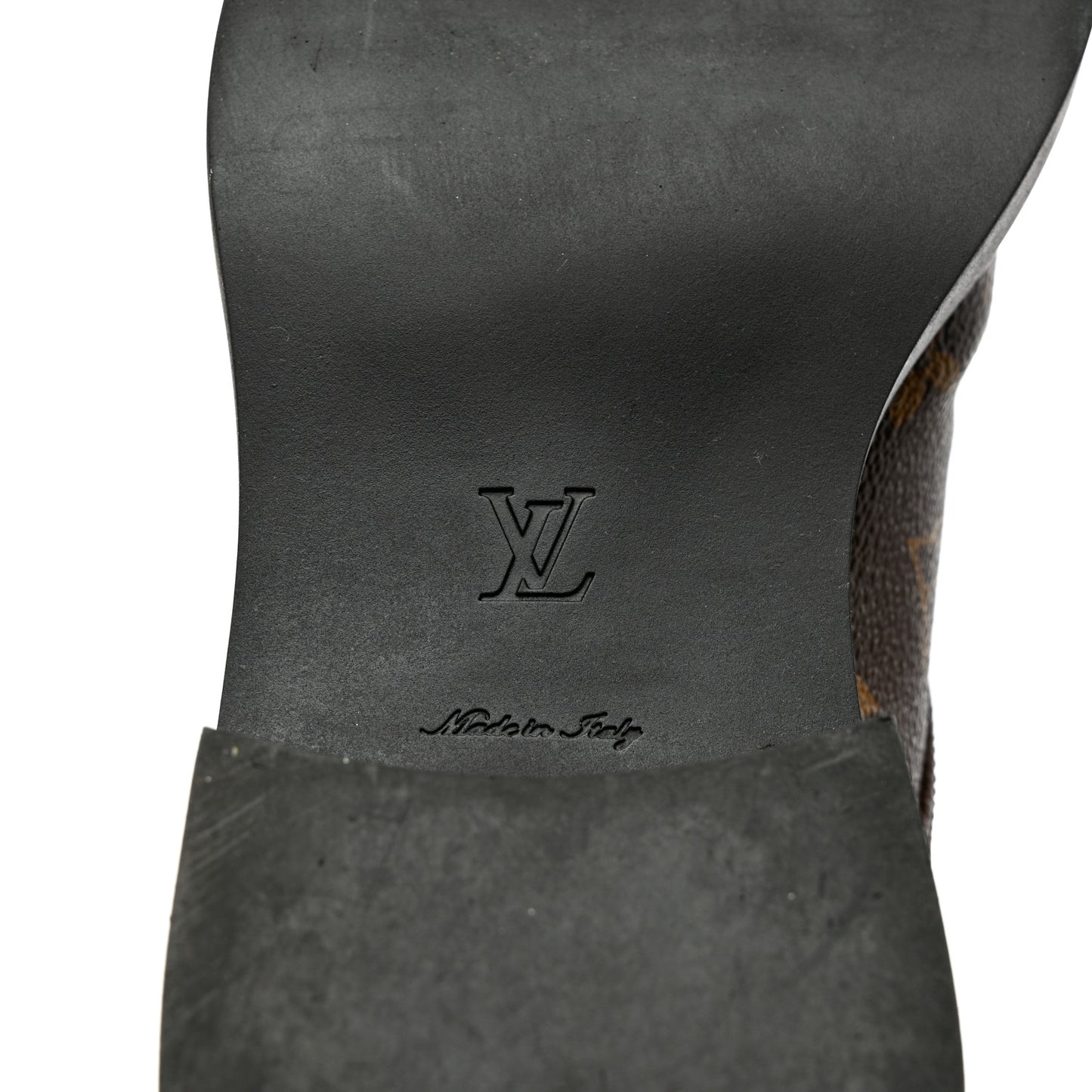 Calfskin Monogram Wonderland Flat Ranger Boots 37 Black