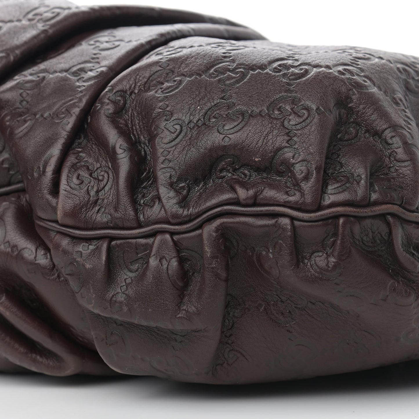 Guccissima Medium Hysteria Top Handle Bag Chocolate