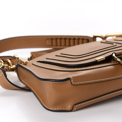 Chloe Shiny Calfskin Small Marcie Saddle Shoulder Bag Autumnal Brown 7 of 10