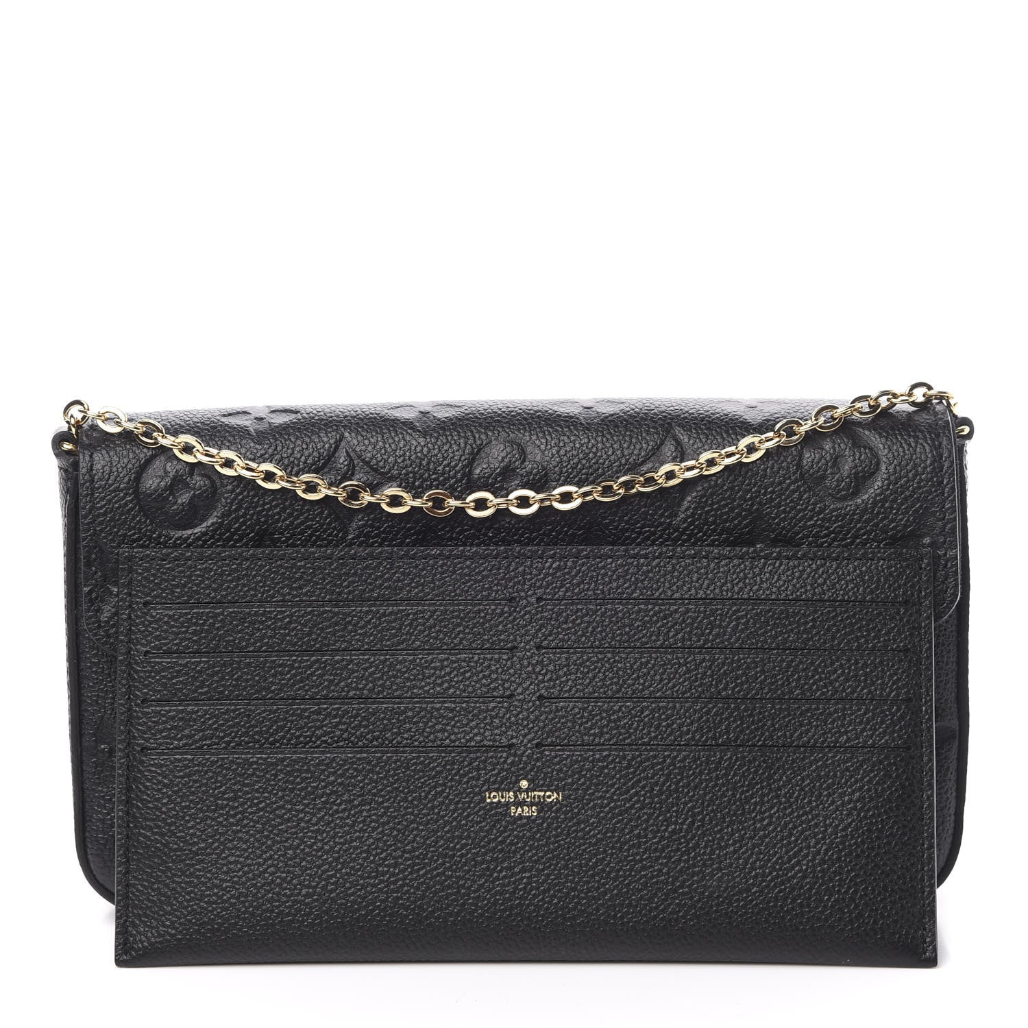 Louis Vuitton Empreinte Pochette Felicie Chain Wallet Black 11 of 11