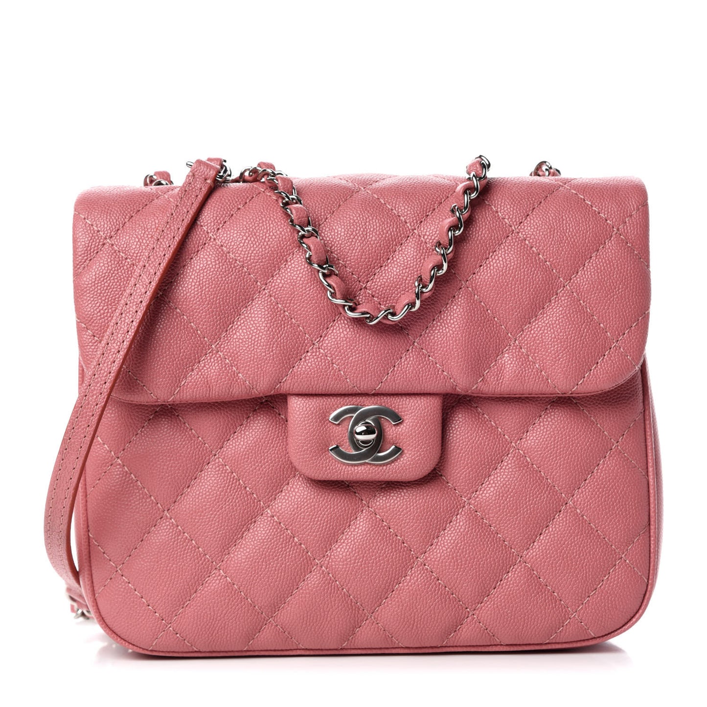 Caviar Quilted Medium Urban Companion Flap Pink
