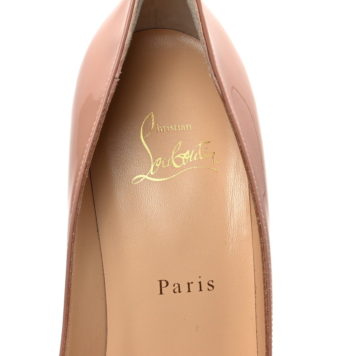 Christian Louboutin Patent Kate 70 Pumps 40 Nude 7 of 8