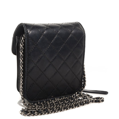 Chanel Lambskin Quilted Mini Crossbody Flap Black 3 of 9