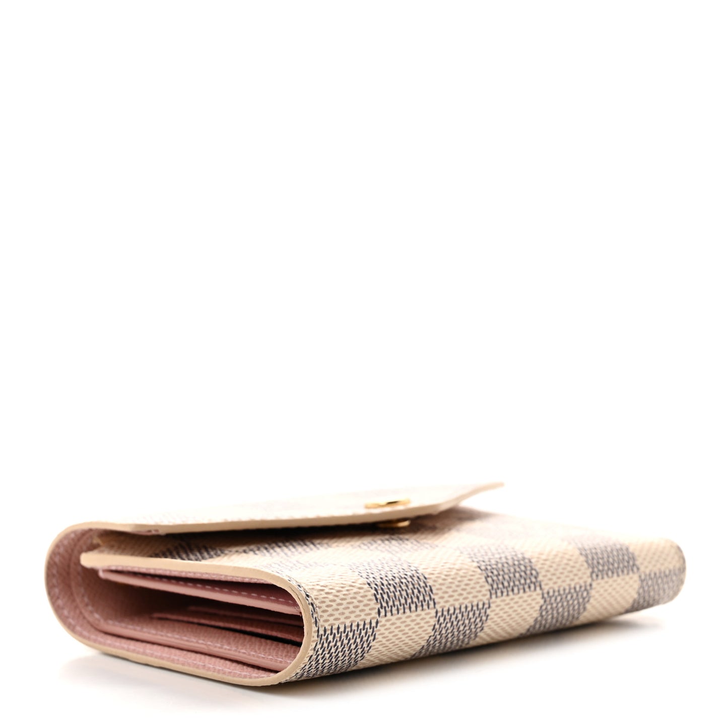Damier Azur Victorine Wallet Rose Ballerine