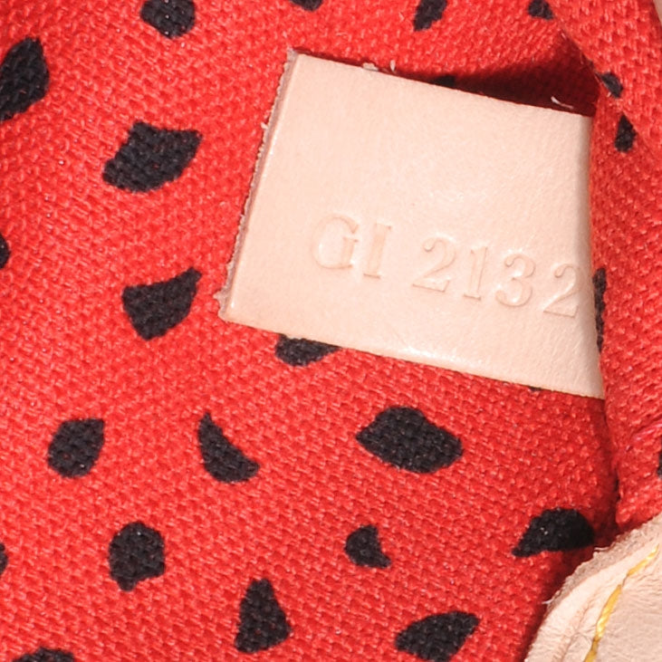 Monogram Kusama Waves Neverfull MM Red