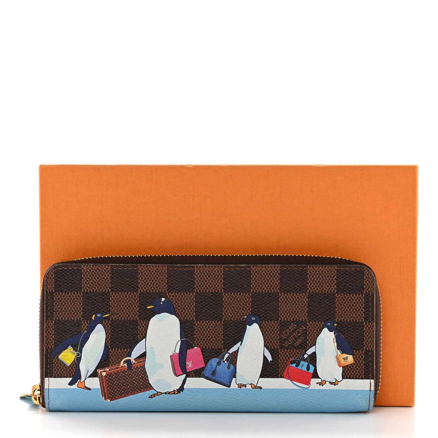 Damier Ebene 2017 Christmas Animation Clemence Wallet