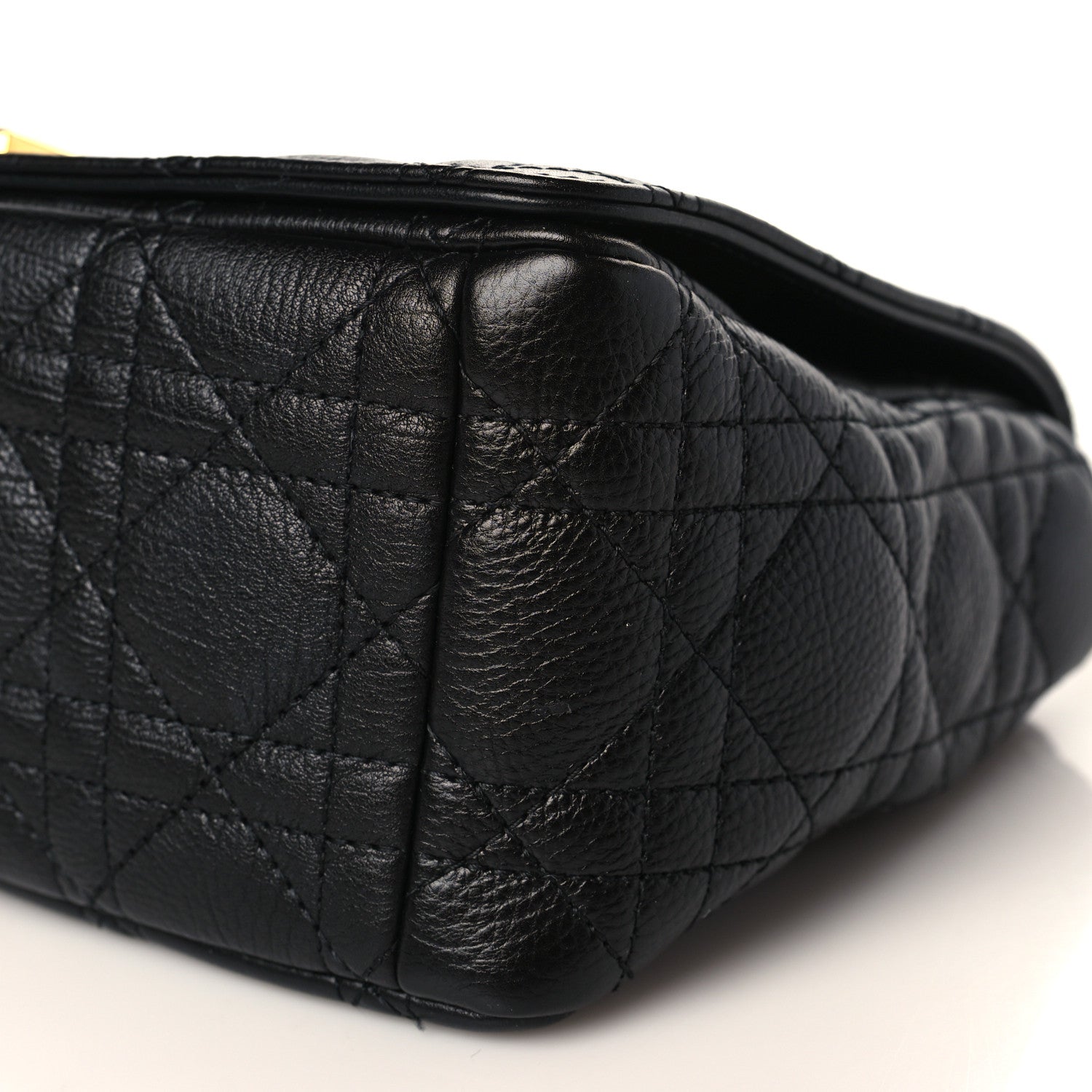 Christian Dior Calfskin Cannage Medium Caro Bag Black 9 of 9