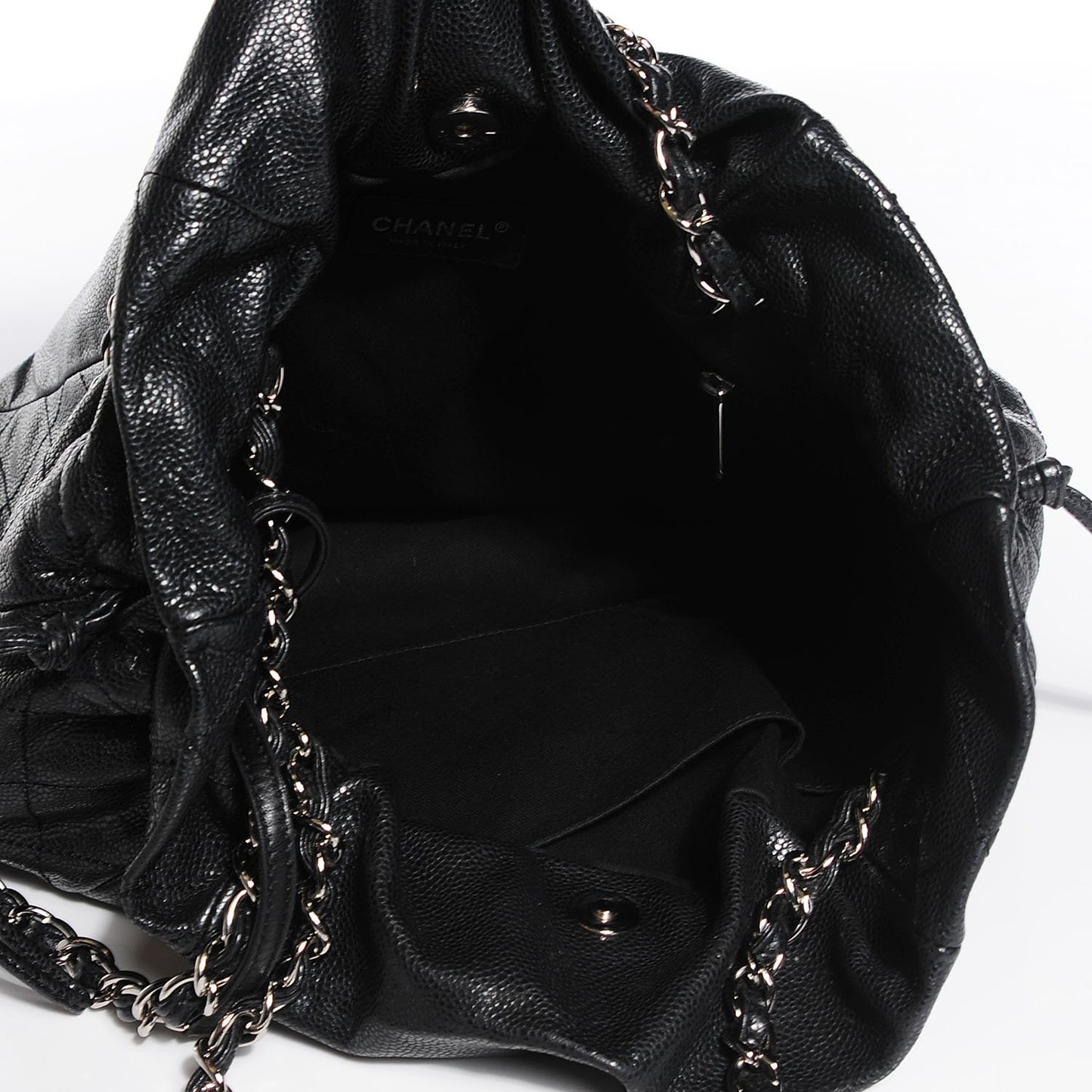 Caviar 31 Drawstring Tote Black