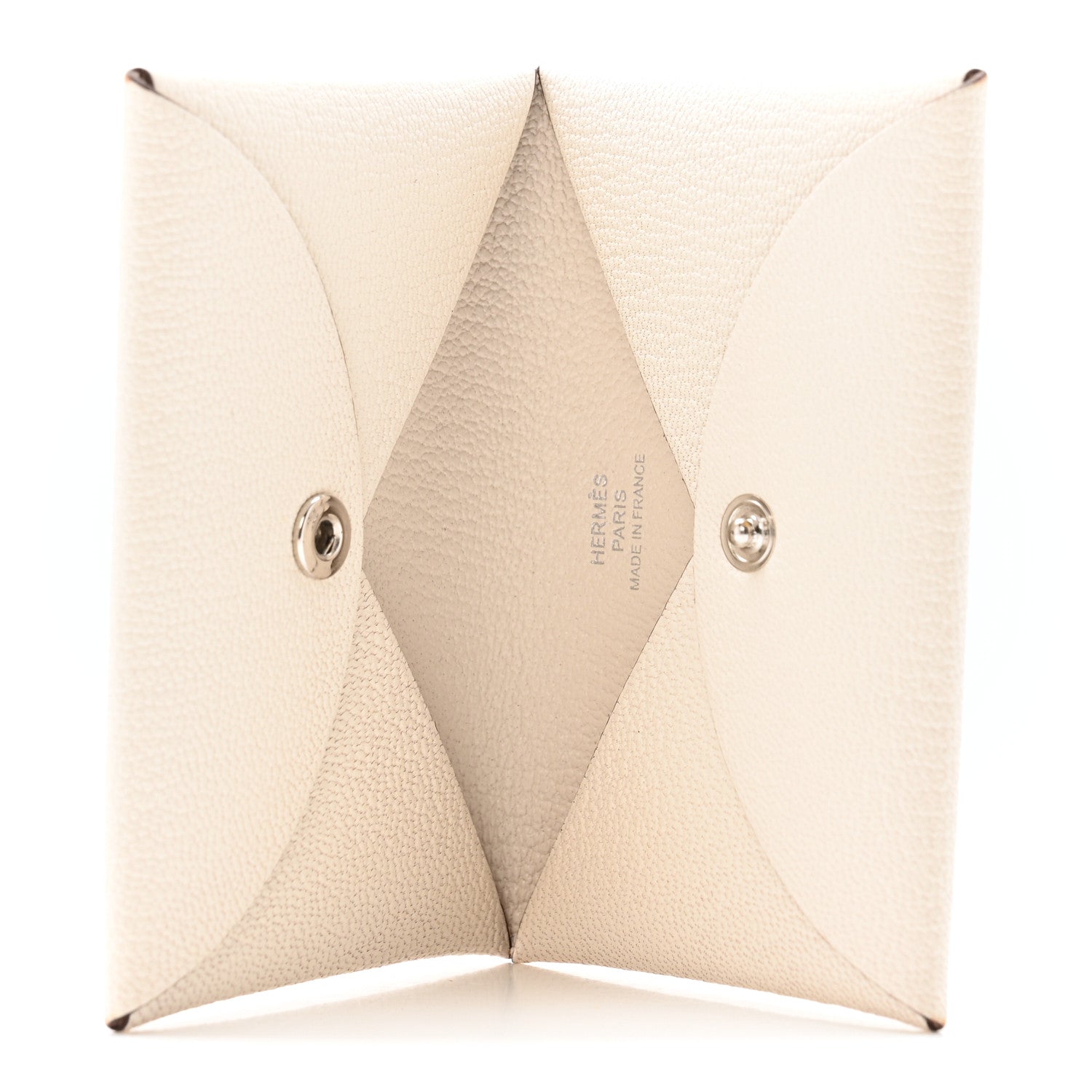 Hermes Chevre Mysore Calvi Card Case Nata 5 of 12
