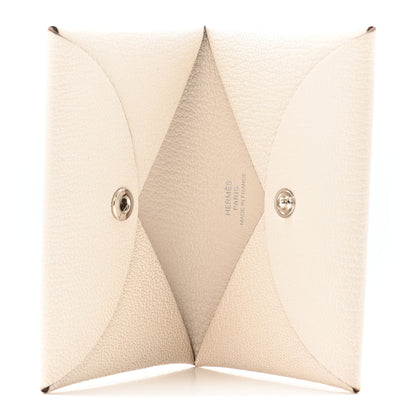 Hermes Chevre Mysore Calvi Card Case Nata 5 of 12