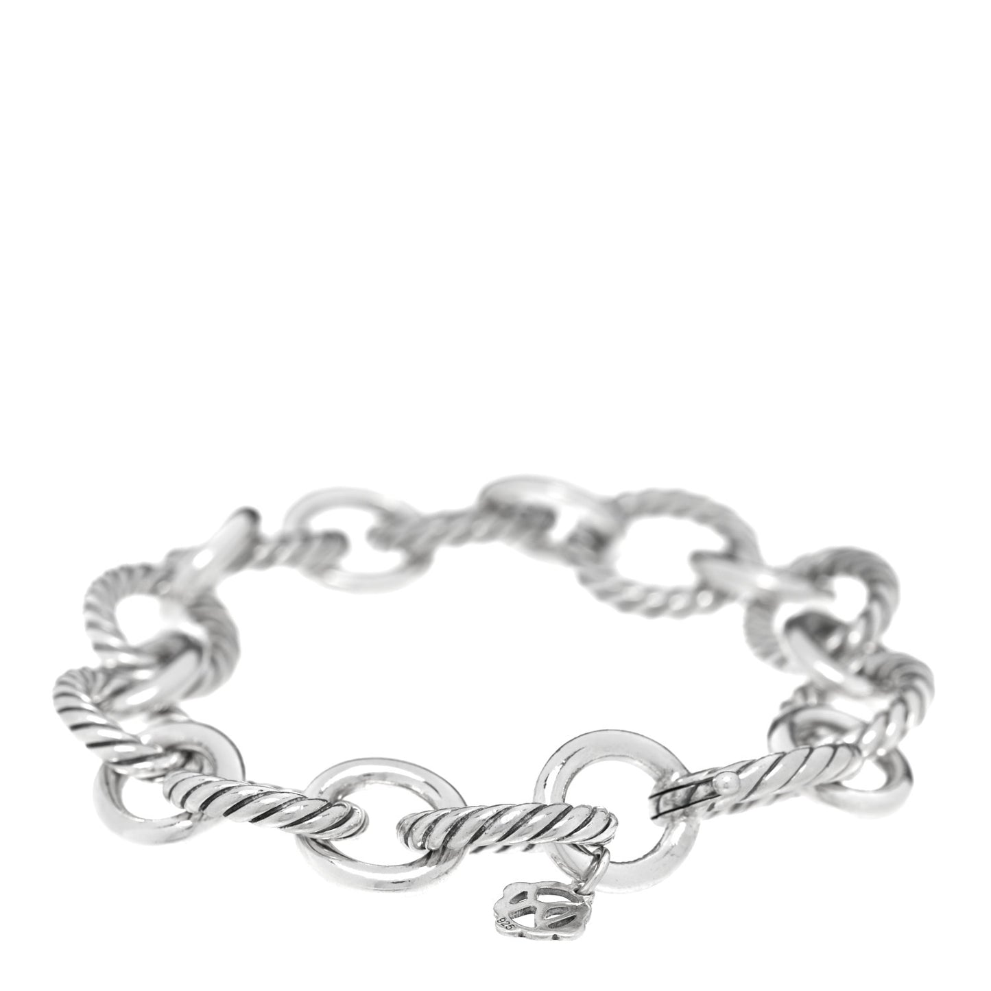 Sterling Silver 12mm Large Oval Link Bracelet