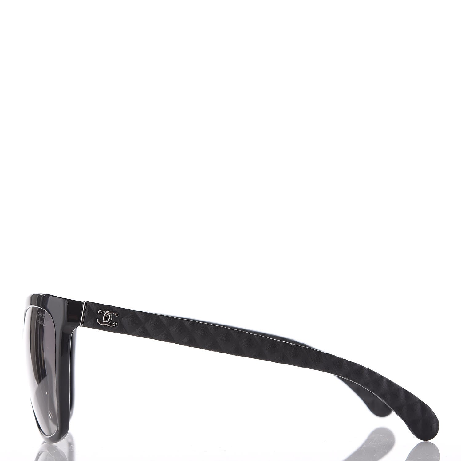 Chanel Acetate Quilted Polarized Butterfly CC Sunglasses 5288-Q Black 2 of 8