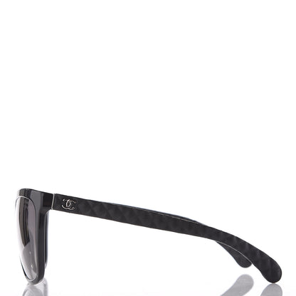 Chanel Acetate Quilted Polarized Butterfly CC Sunglasses 5288-Q Black 2 of 8