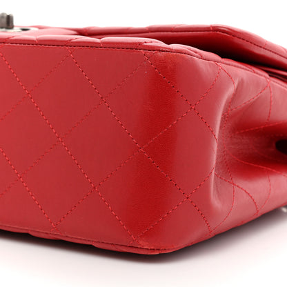 Chanel Lambskin Quilted Jumbo Double Flap Red 8 of 17