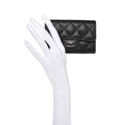 Chanel Caviar Quilted Flap Card Holder Black 2 of 9